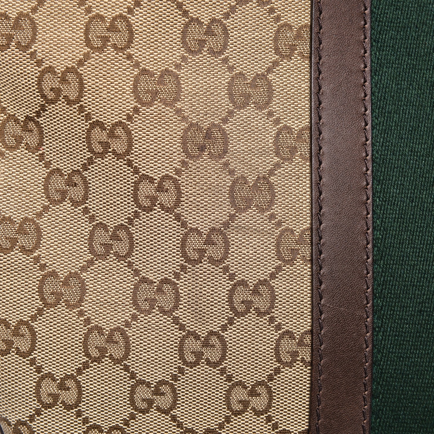 Gucci Monogram Vintage Web Medium Half Moon Hobo Dark Brown 8 of 9