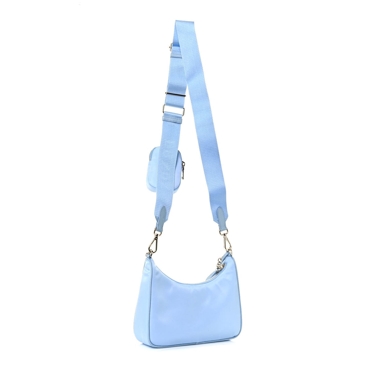 Re-Nylon Saffiano Re-Edition 2005 Shoulder Bag Celeste