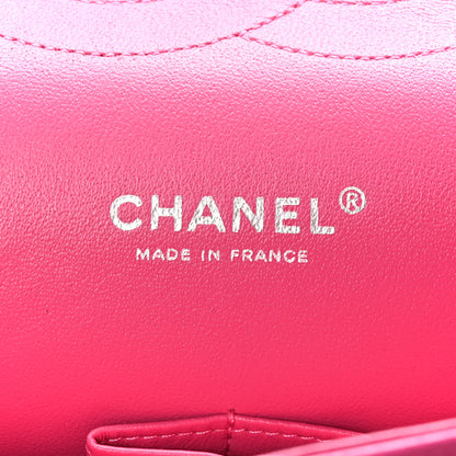Chanel Patent Maxi Quilted Double Flap Dark Pink 6 of 9