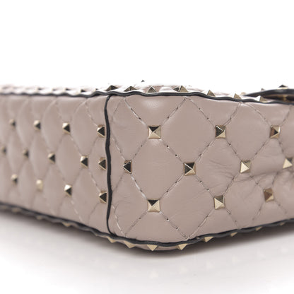 Valentino Garavani Lambskin Medium Rockstud Spike Shoulder Bag Poudre 8 of 9
