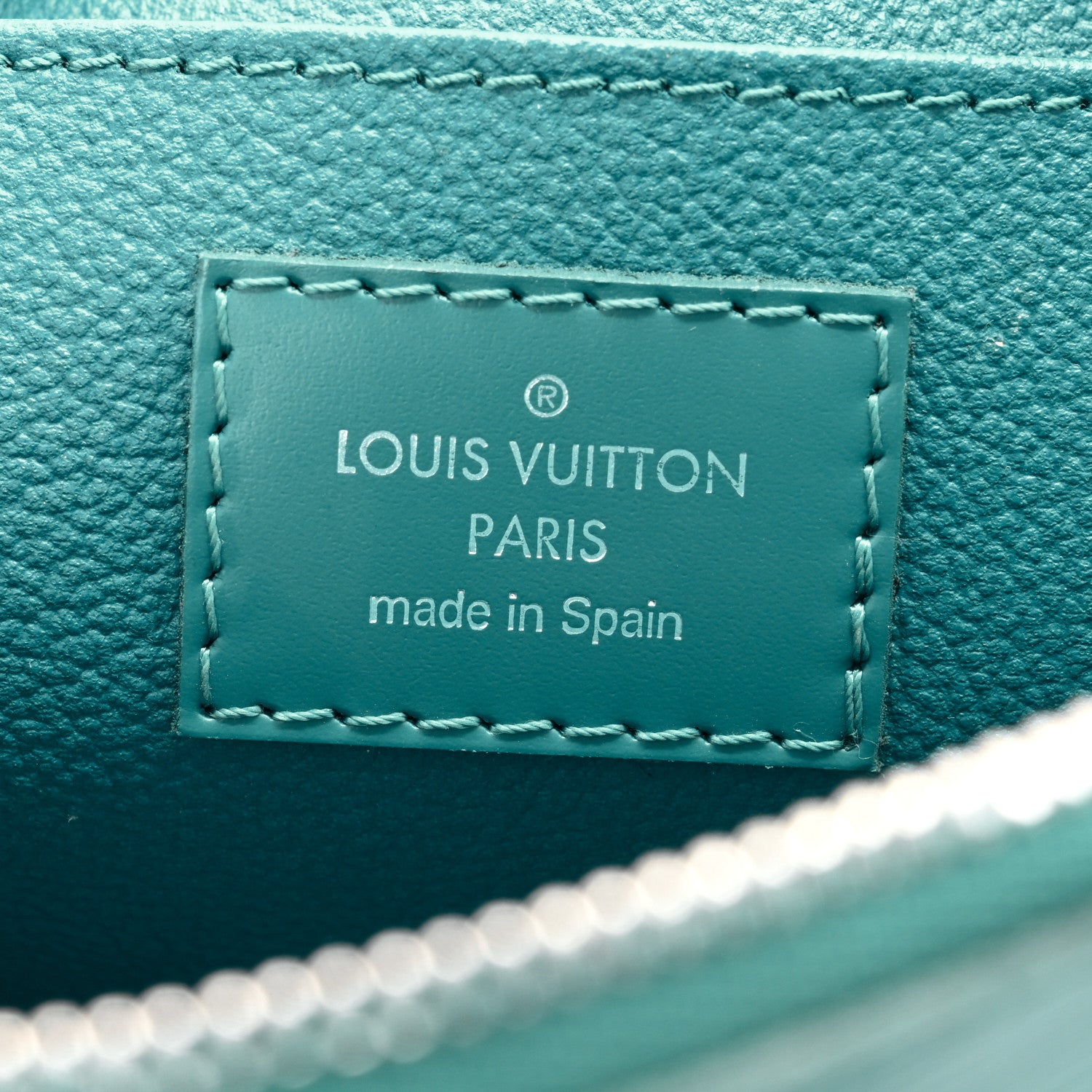 Louis Vuitton Epi Cosmetic Pouch Cyan 6 of 6