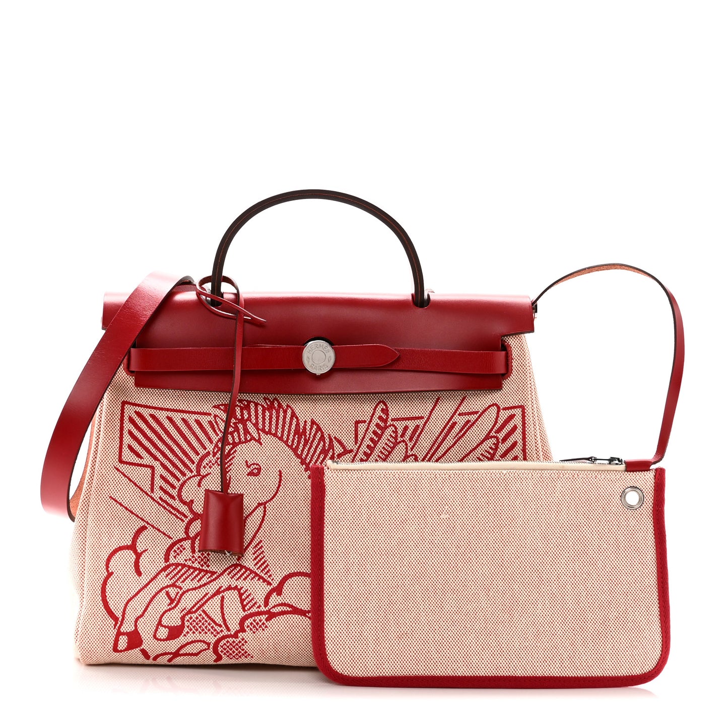 Vache Hunter Toile Pegase Pop Herbag Zip Retourne 31 PM Rouge Piment