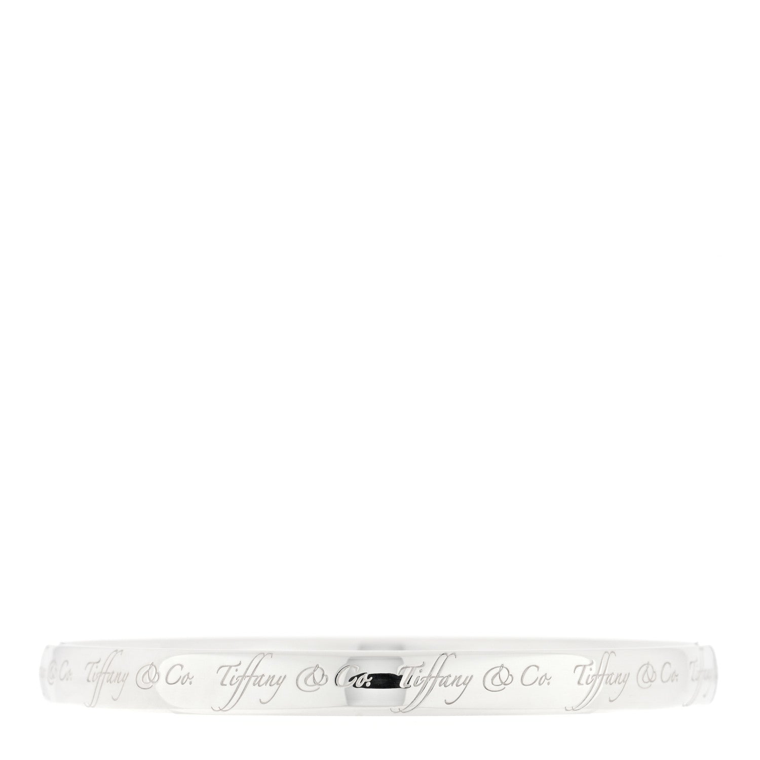 Tiffany Sterling Silver Notes Bangle Bracelet 1 of 3