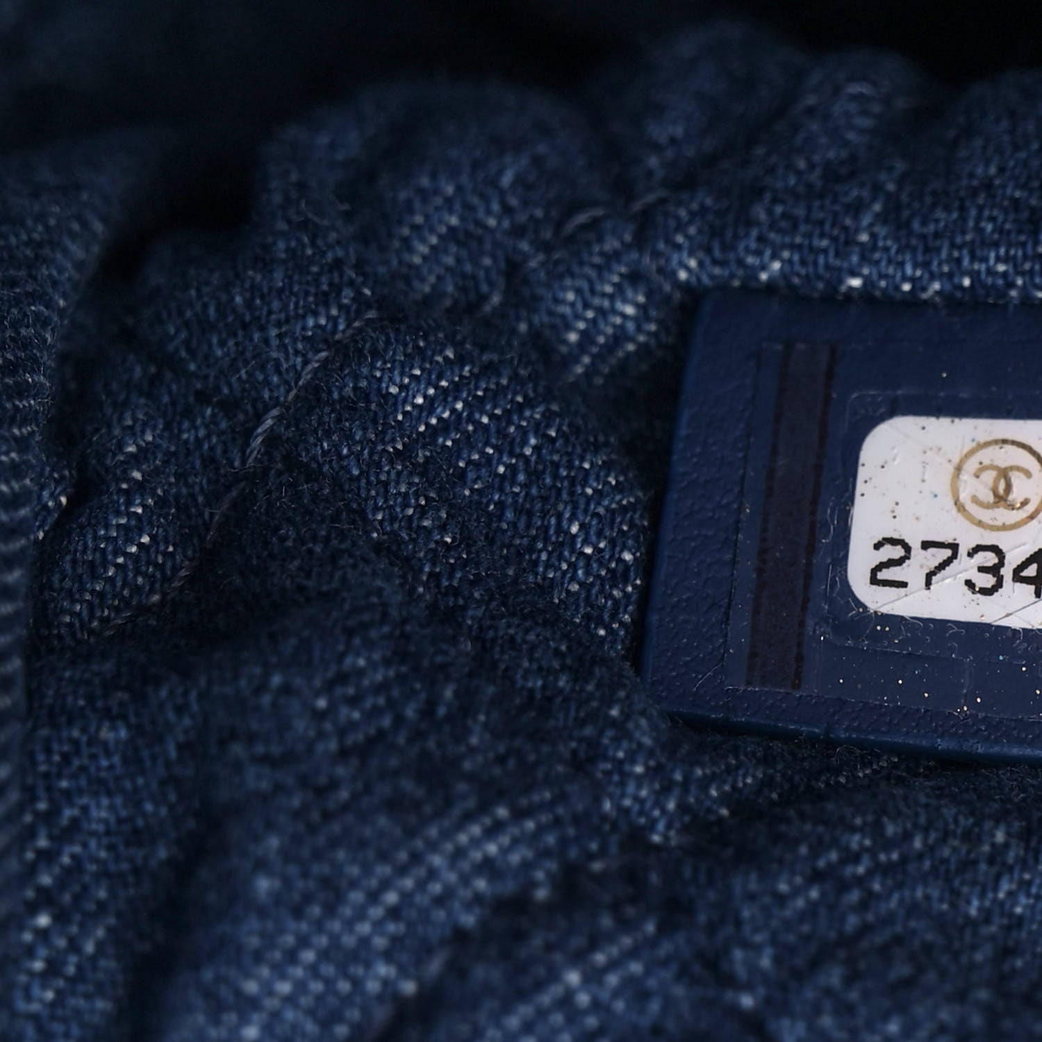 Chanel Denim Pocket Medium Cosmetic Case Blue 7 of 14