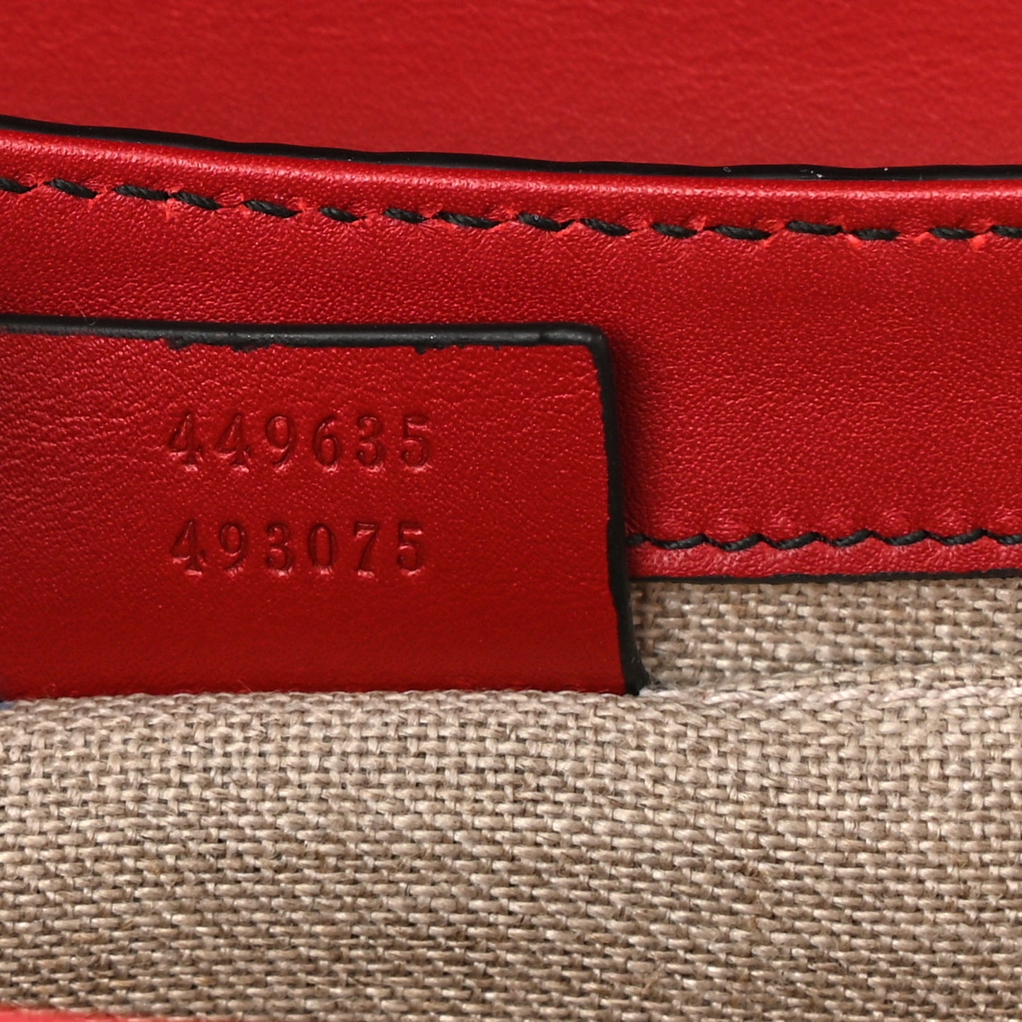 Microguccissima Medium Emily Chain Shoulder Bag Red