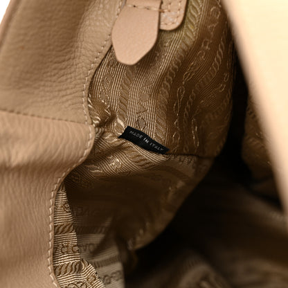 Prada Vitello Daino Side Pocket Hobo Sabbia 11 of 17