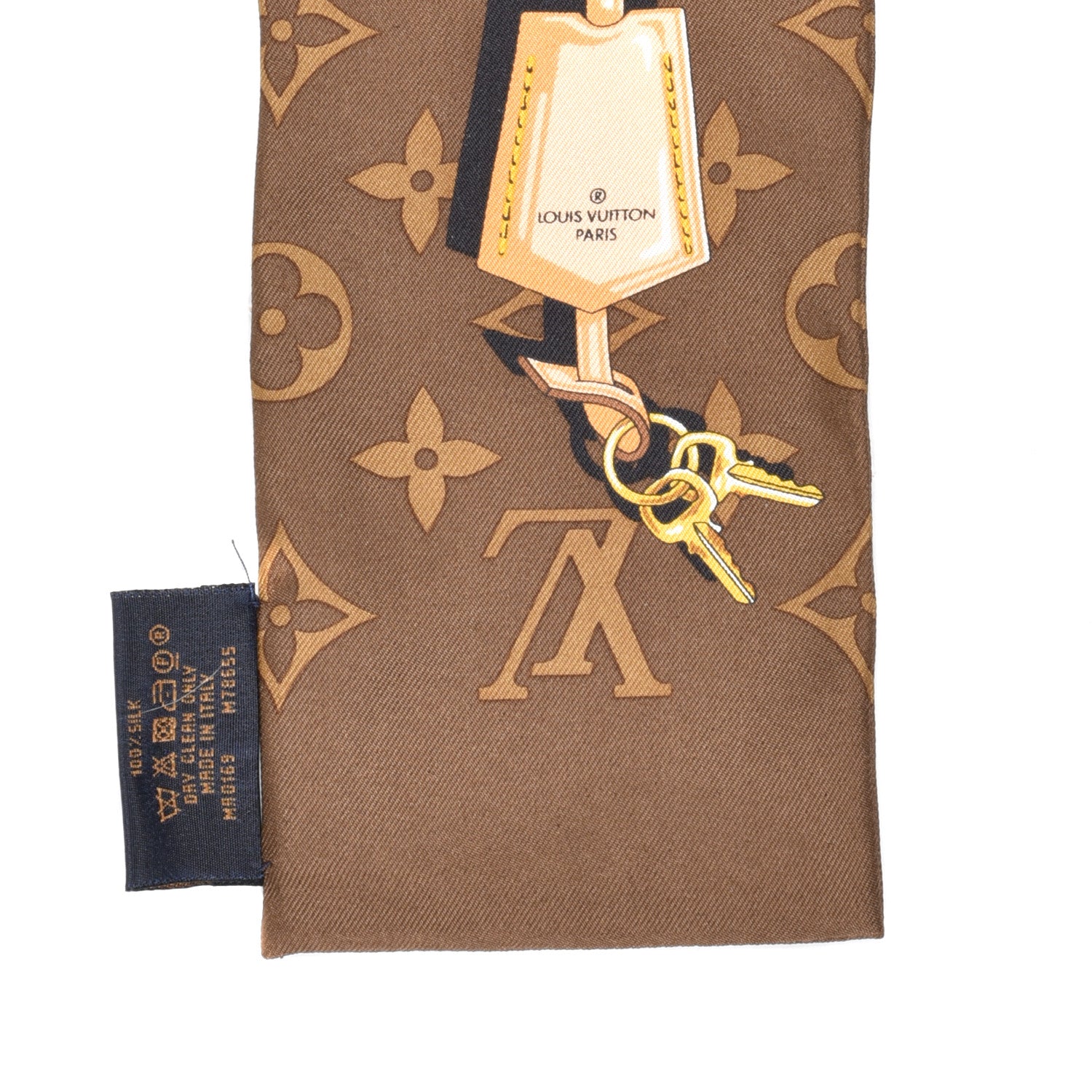 Louis Vuitton Silk Monogram Confidential Bandeau Brown 4 of 4