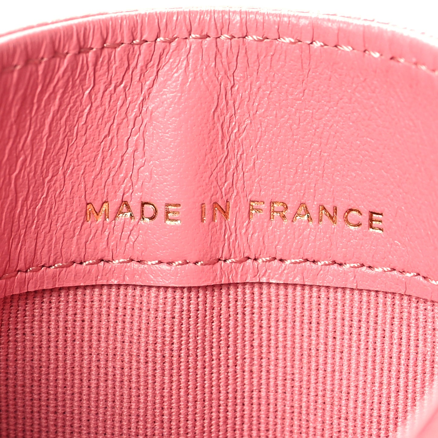 Caviar Quilted Card Holder Pink