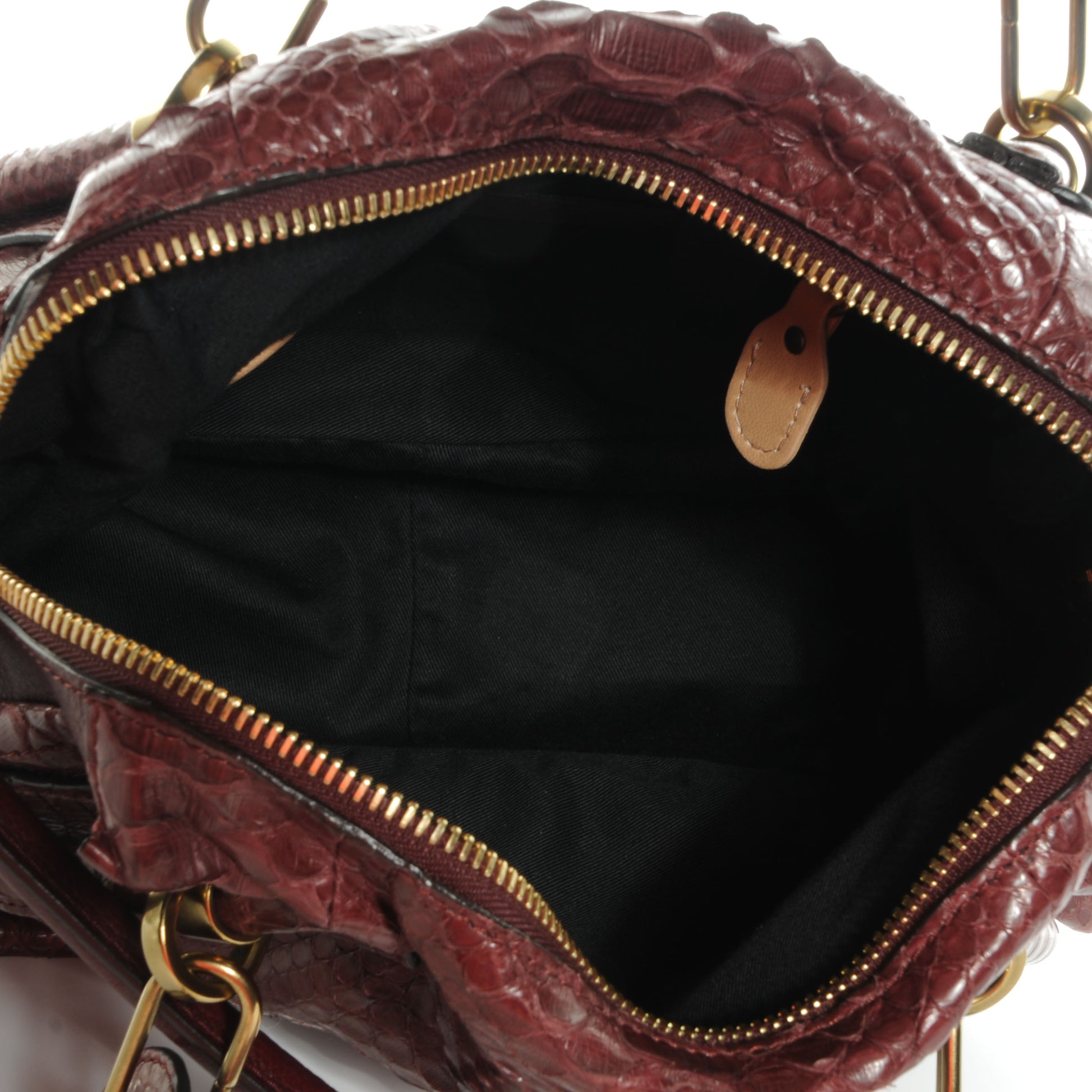 Chloe Python Medium Paraty Plum Purple 5 of 9