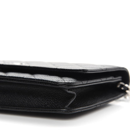 Chanel Caviar Quilted Wallet On Chain WOC Black 10 of 10