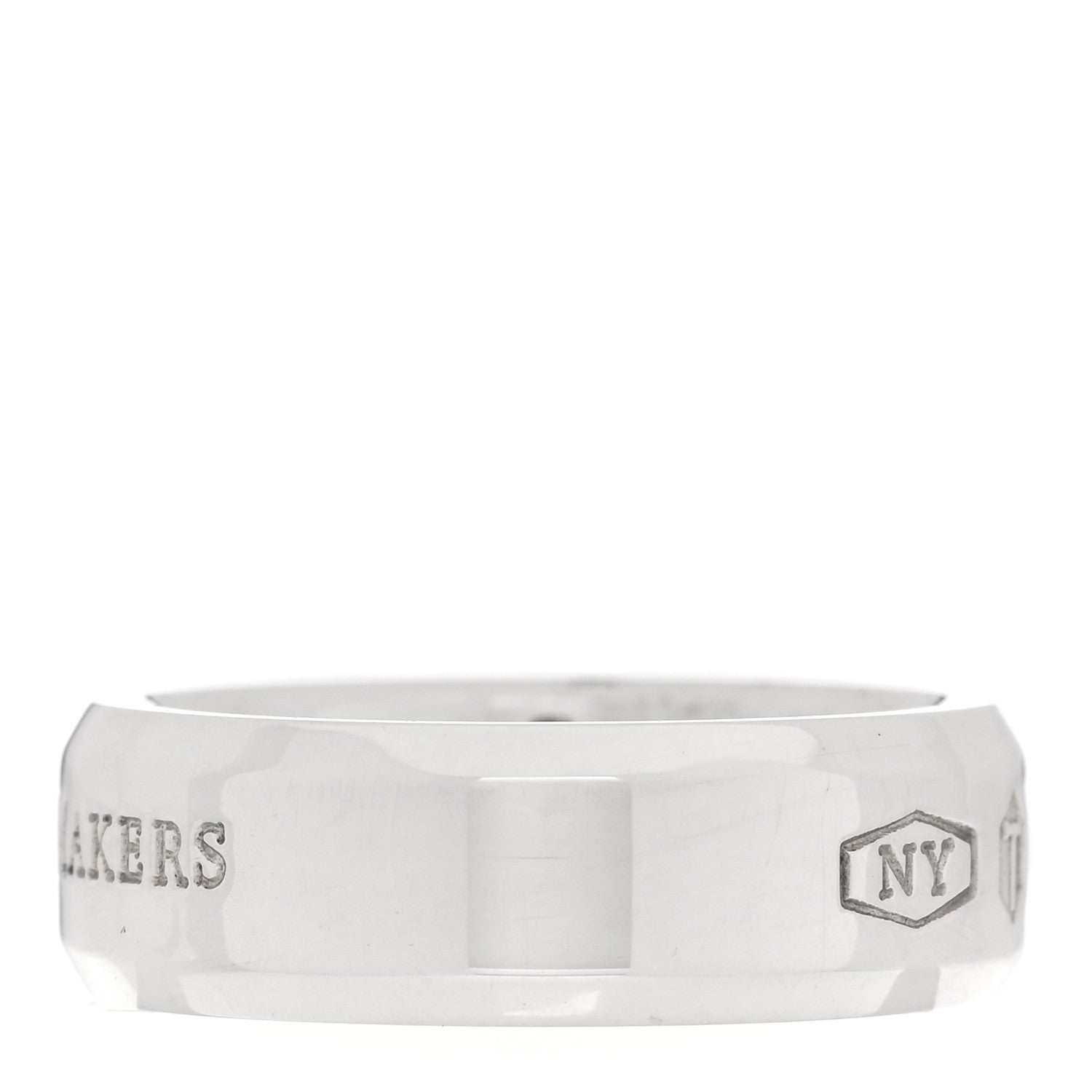 Tiffany Sterling Silver 1837 Makers Medium Slice Ring 52 6 3 of 7
