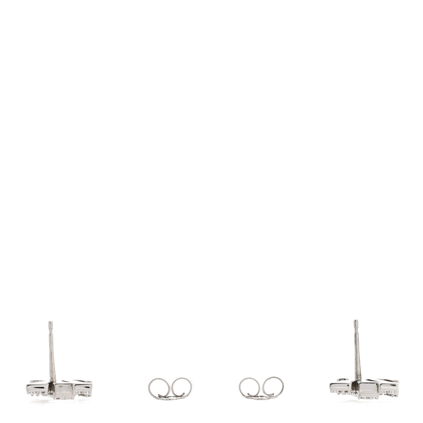 Crystal LV Iconic Earrings Silver