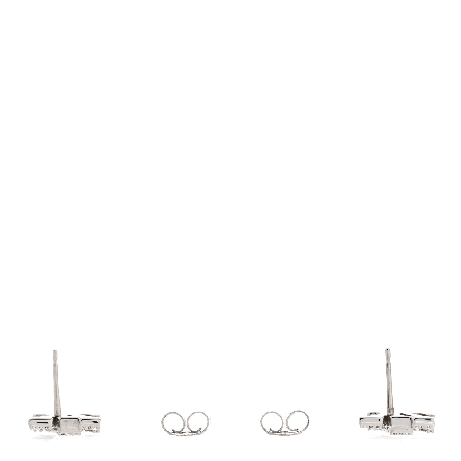 Louis Vuitton Crystal LV Iconic Earrings Silver 3 of 6