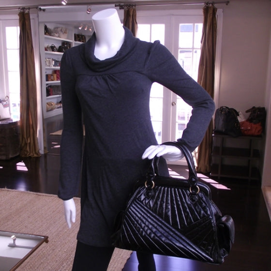 FASHIONPHILE ISABELLAFIOREPatentBowlerBlack 2 of 9