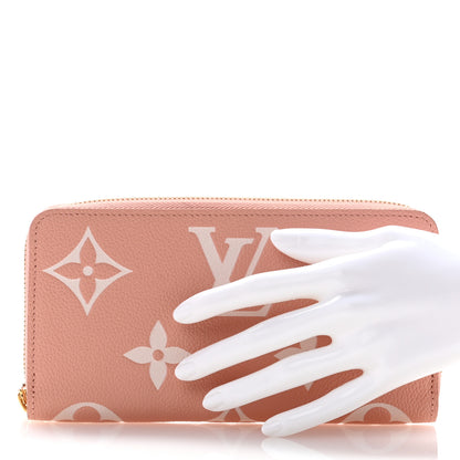 Louis Vuitton Empreinte Monogram Giant Zippy Wallet Rose Trianon Creme 2 of 8
