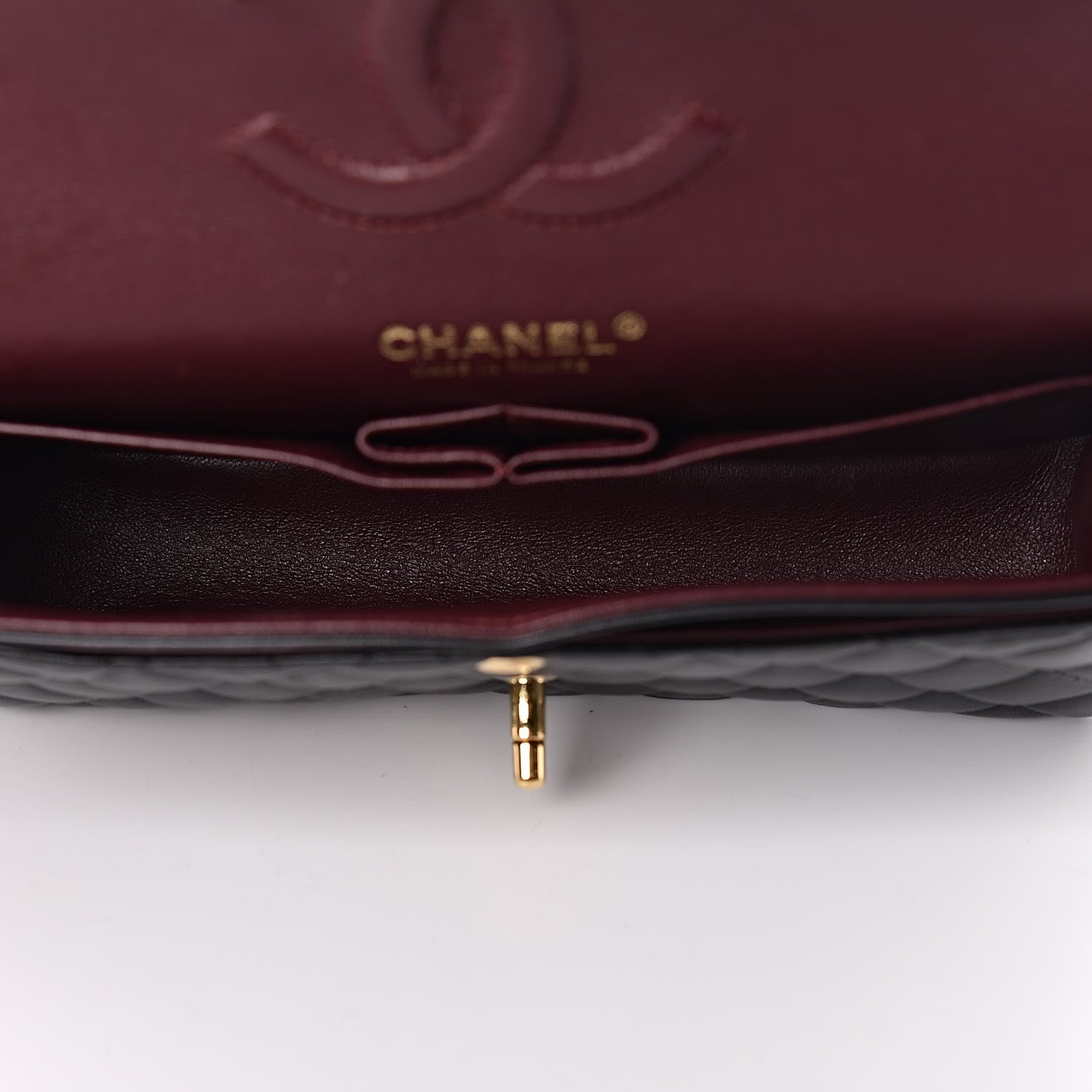 Chanel Lambskin Quilted Medium Double Flap Black 7 of 16