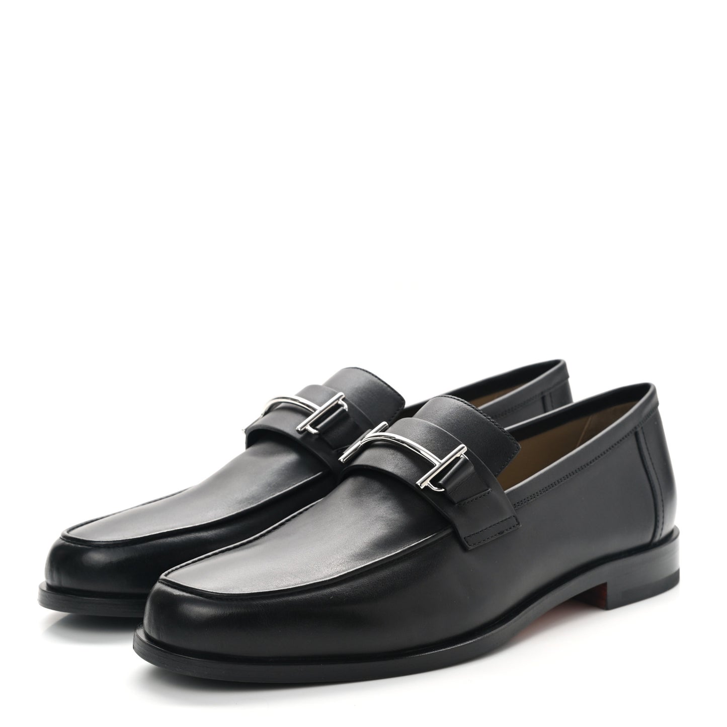 Calfskin Mens Sydney Loafer 41 Black