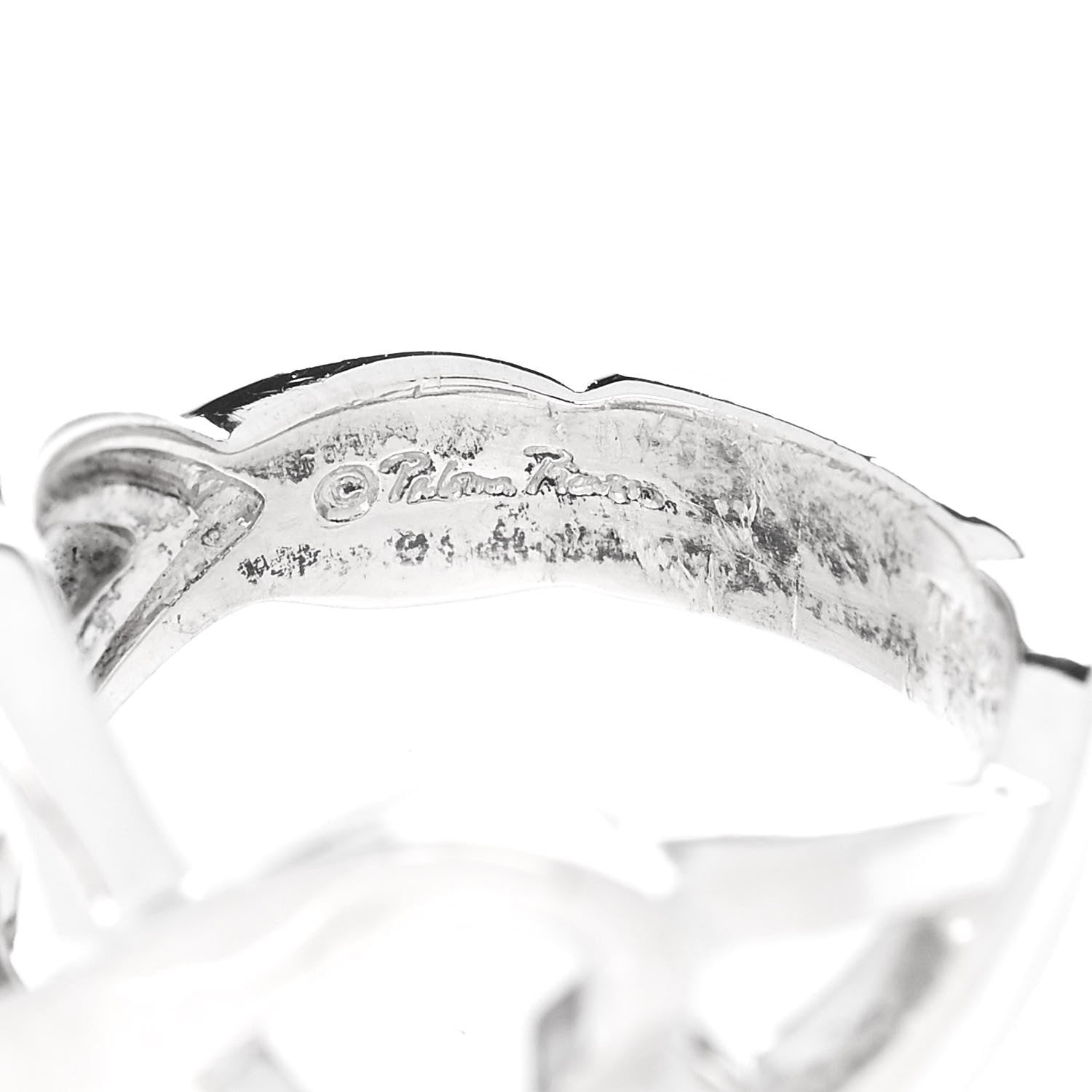 Tiffany Sterling Silver Paloma Picasso Double Loving Heart Ring 49 5 5 of 5