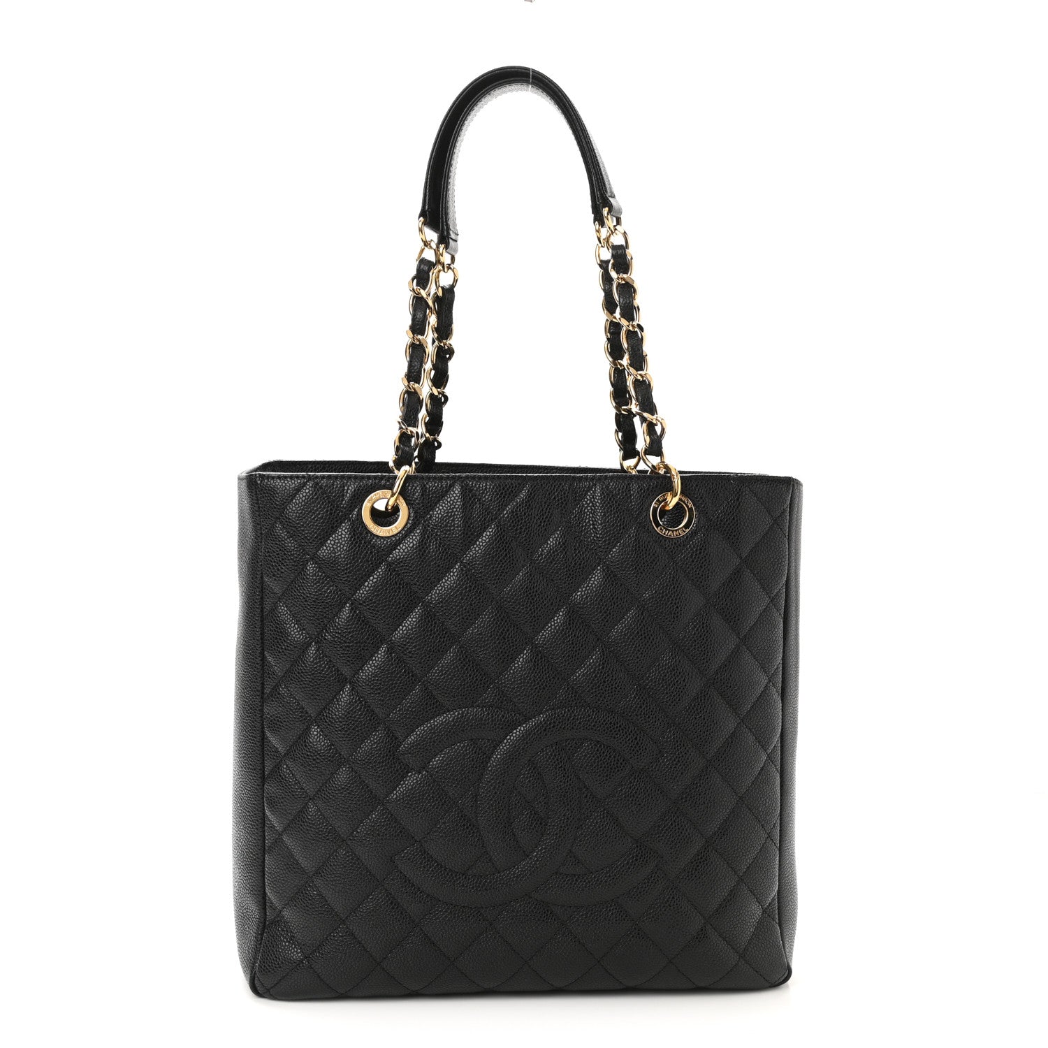 Chanel Caviar Quilted Petit Shopping Tote PST Black 1 of 10