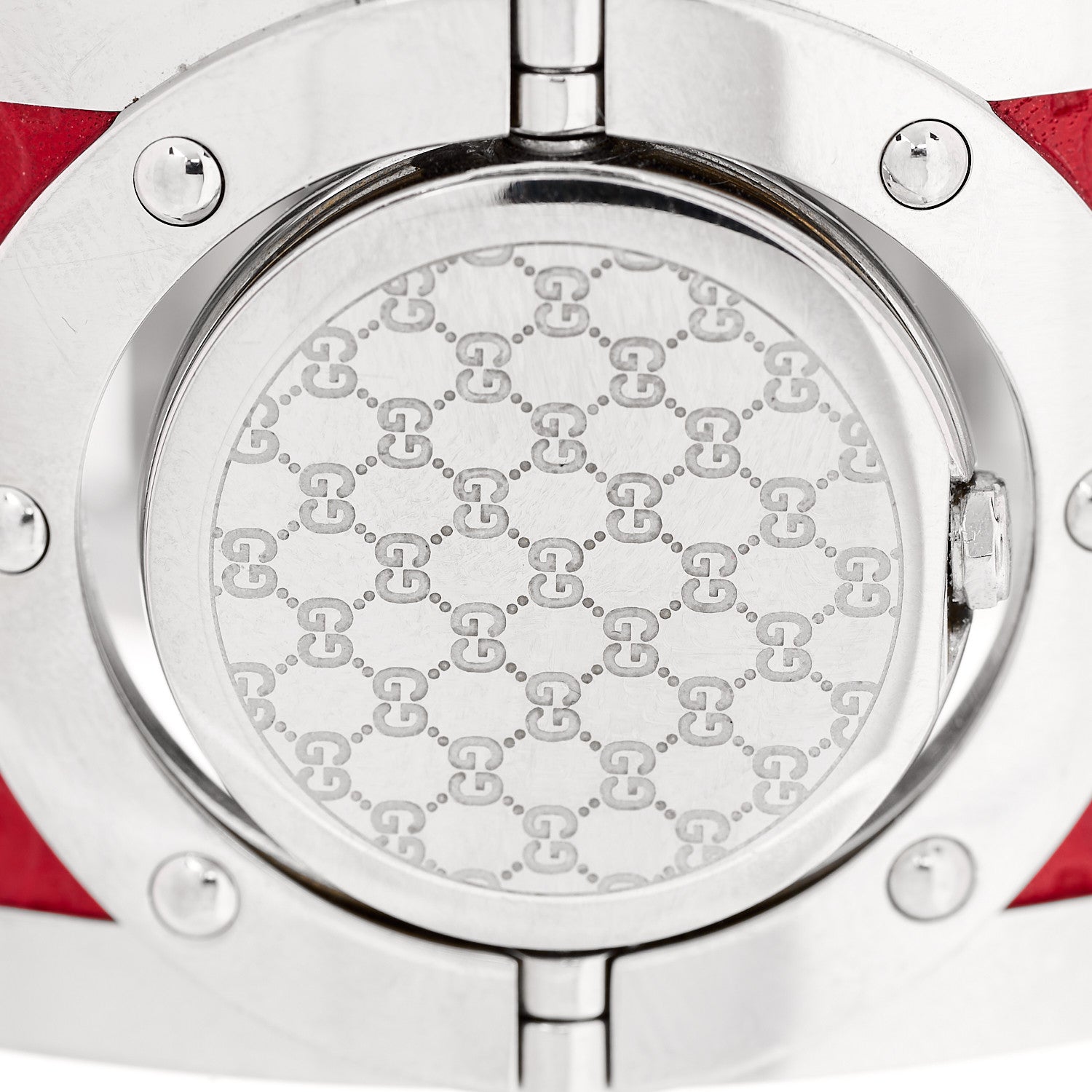 Gucci Stainless Steel Calfskin 33mm Twirl Quartz Watch Red 4 of 4