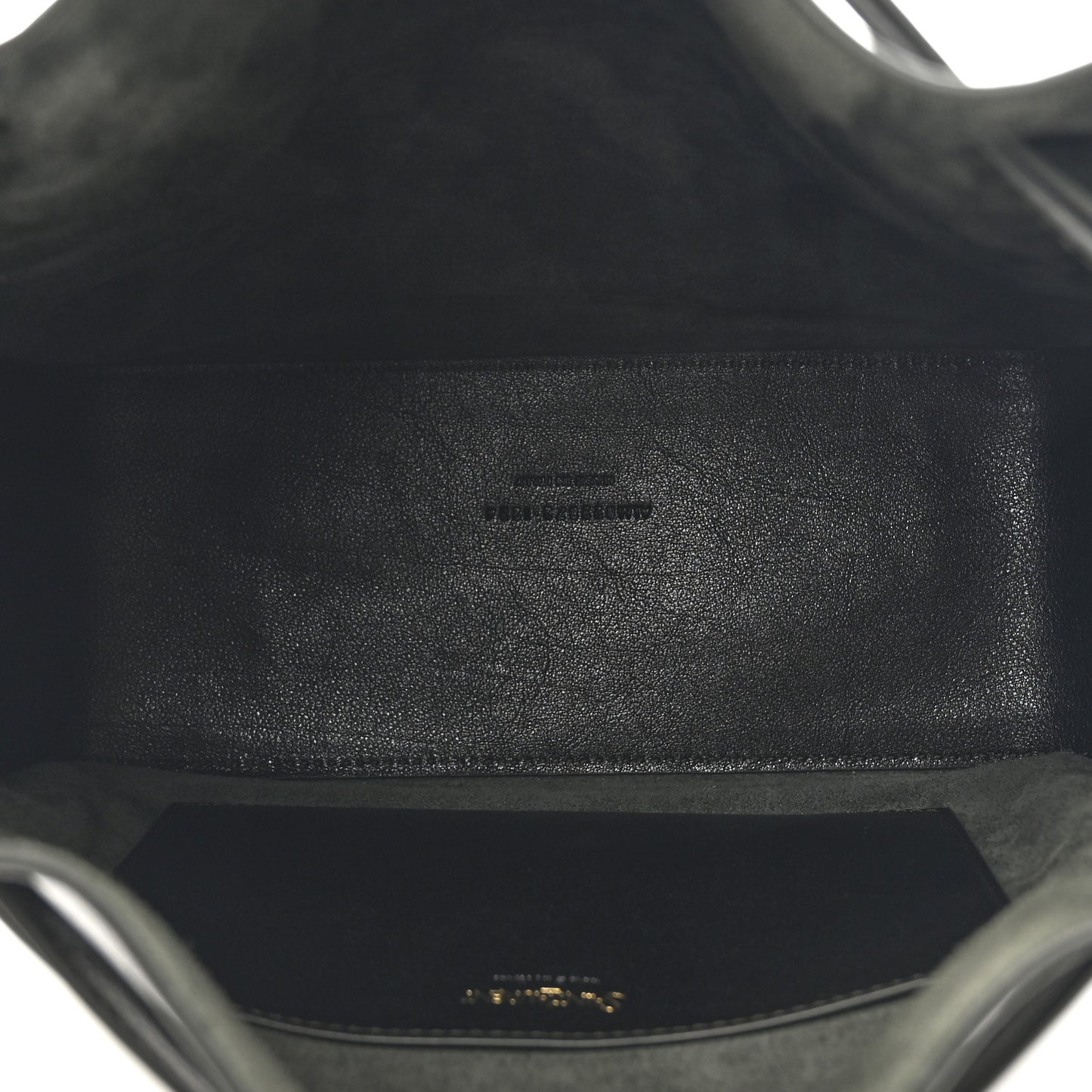 Calfskin Large Bucket Bag New Vert Fonce