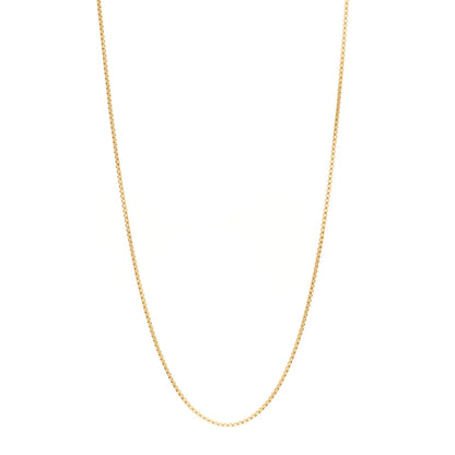 David Yurman 18K Yellow Gold 1.7mm Box Chain Necklace 1 of 4