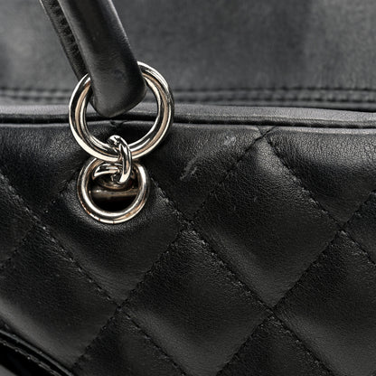Chanel Calfskin Quilted Large Cambon Bowler Black 13 of 13