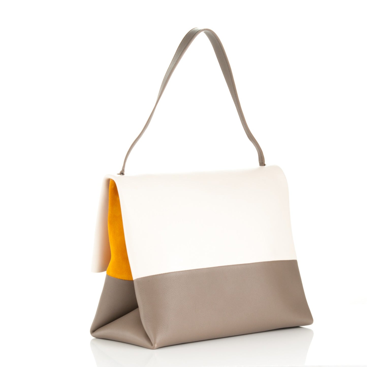 Calfskin All Soft Shoulder Bag Cream