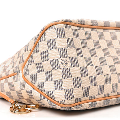 Louis Vuitton Damier Azur Delightful MM Rose Ballerine 7 of 8