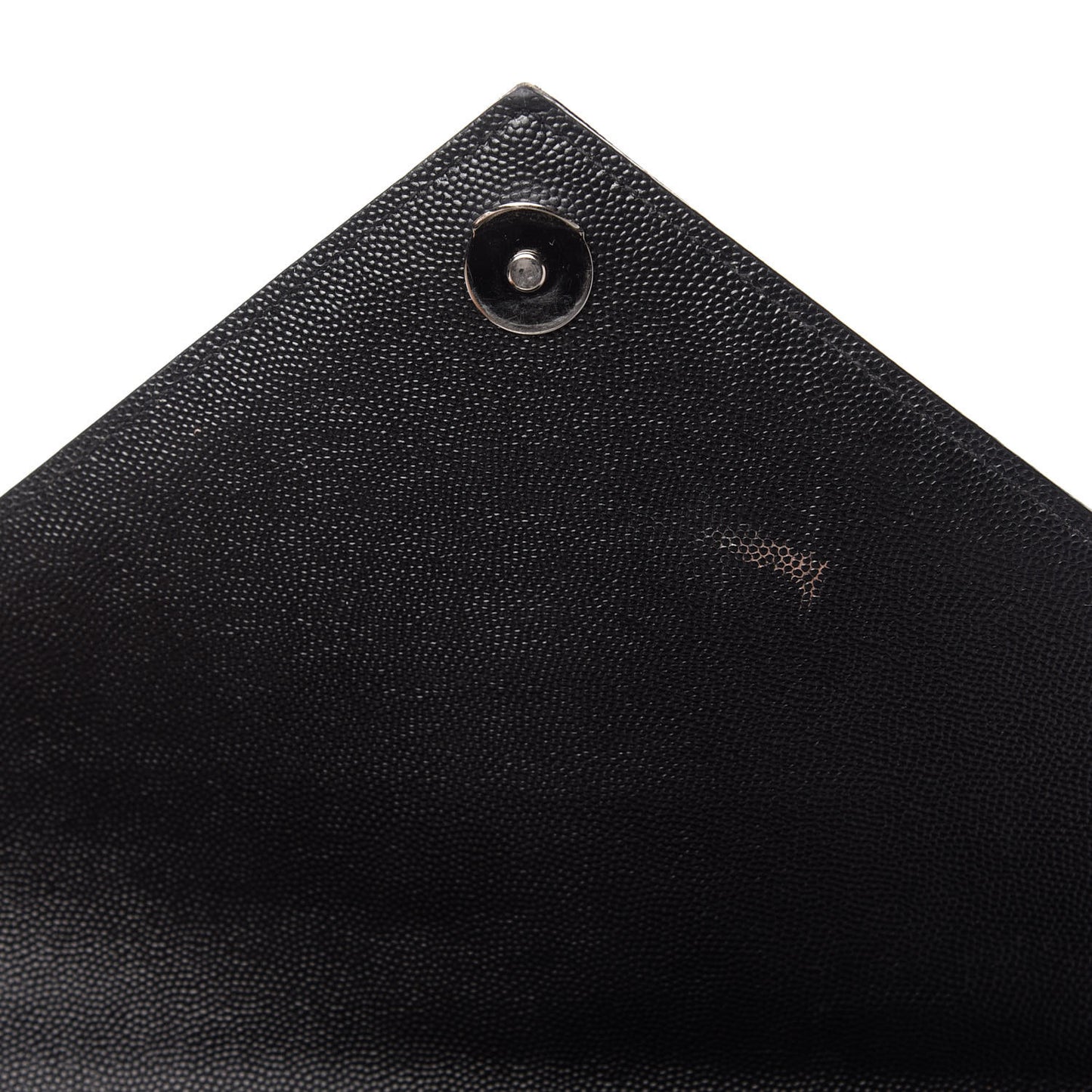 Grain De Poudre Textured Mixed Matelasse Large Triquilt Monogram Monochrome Satchel Black