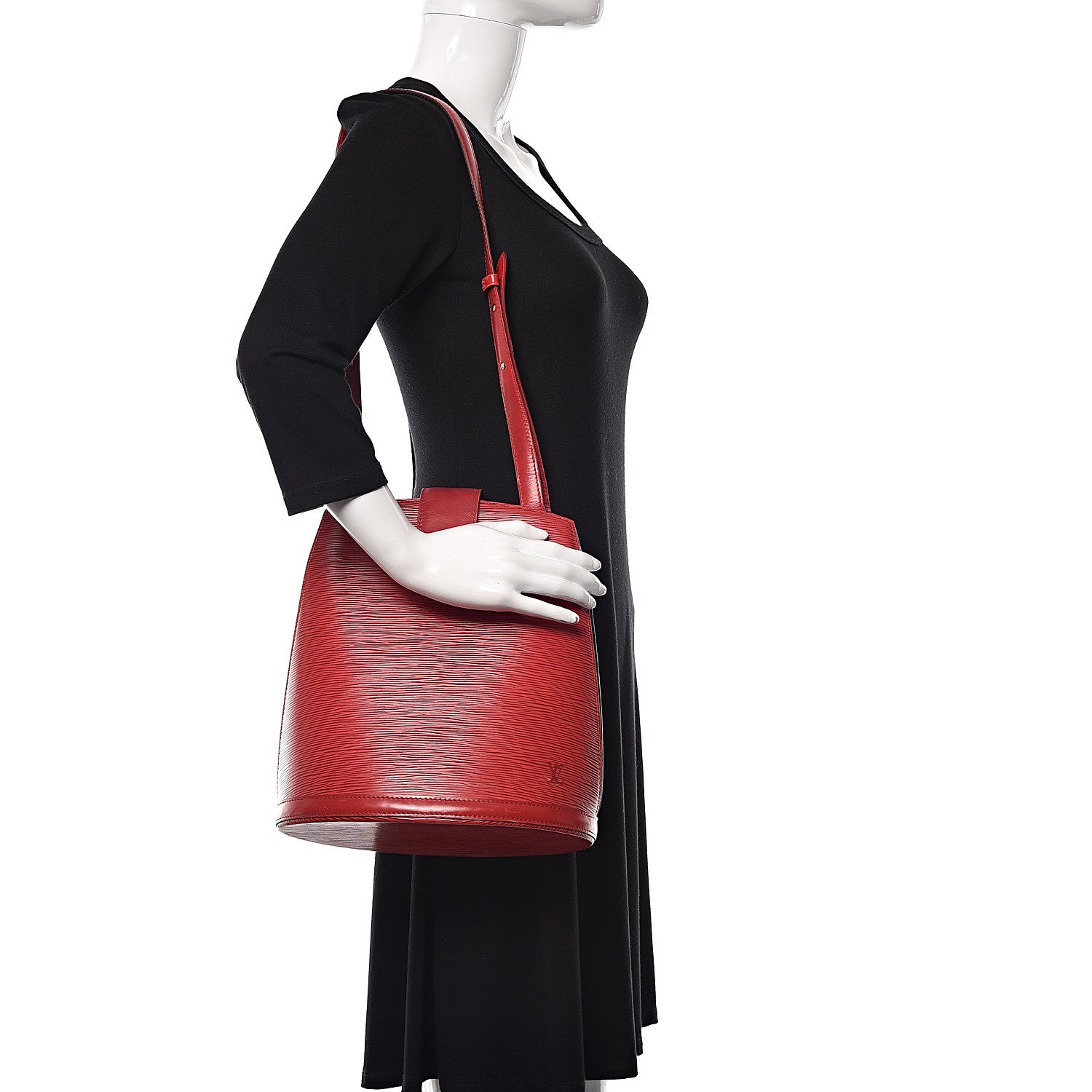 Louis Vuitton Epi Cluny Castillan Red 2 of 8