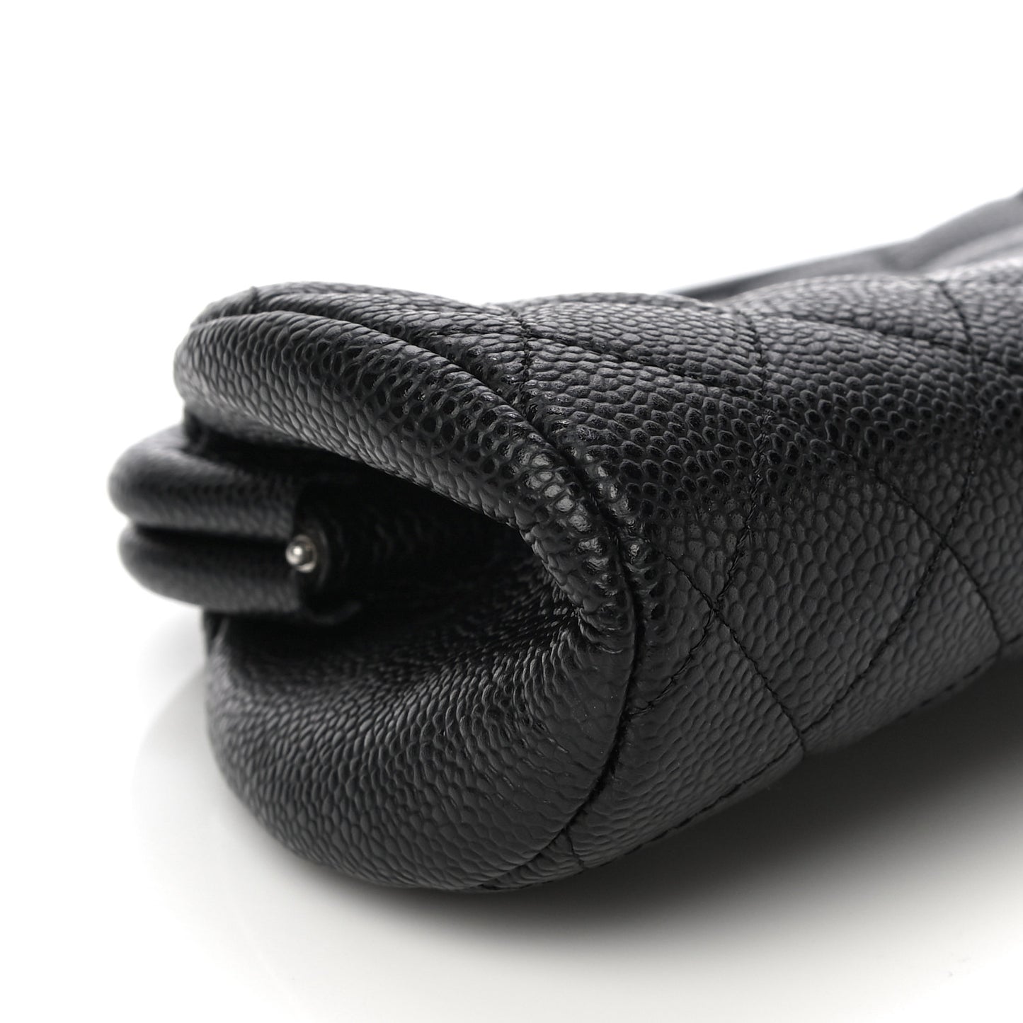 Caviar Quilted Timeless Clutch Black