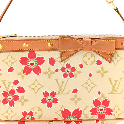 Louis Vuitton Monogram Cherry Blossom Pochette Accessories Red 8 of 14