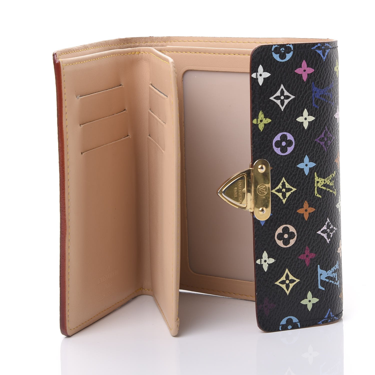 Louis Vuitton Monogram Multicolor Koala Wallet Black 4 of 10