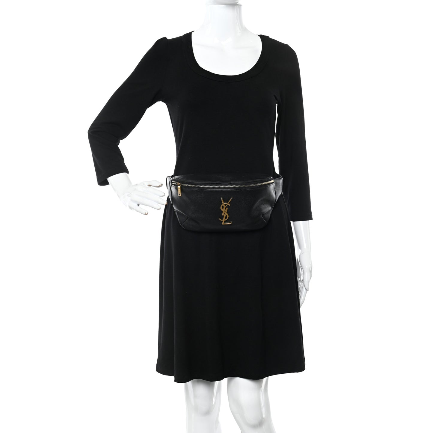 Grain De Poudre Monogram Belt Bag Black