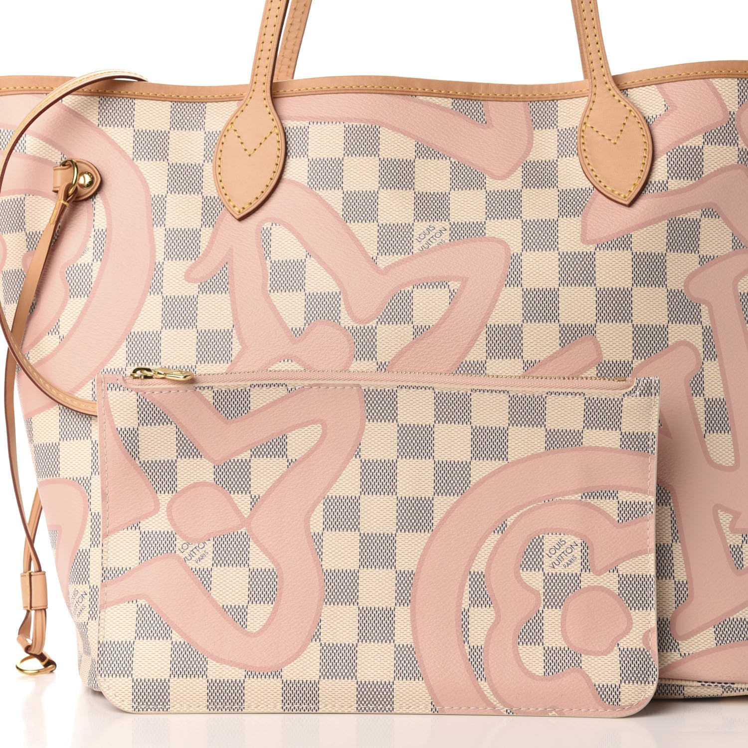 Louis Vuitton Damier Azur Tahitienne Neverfull MM 12 of 14