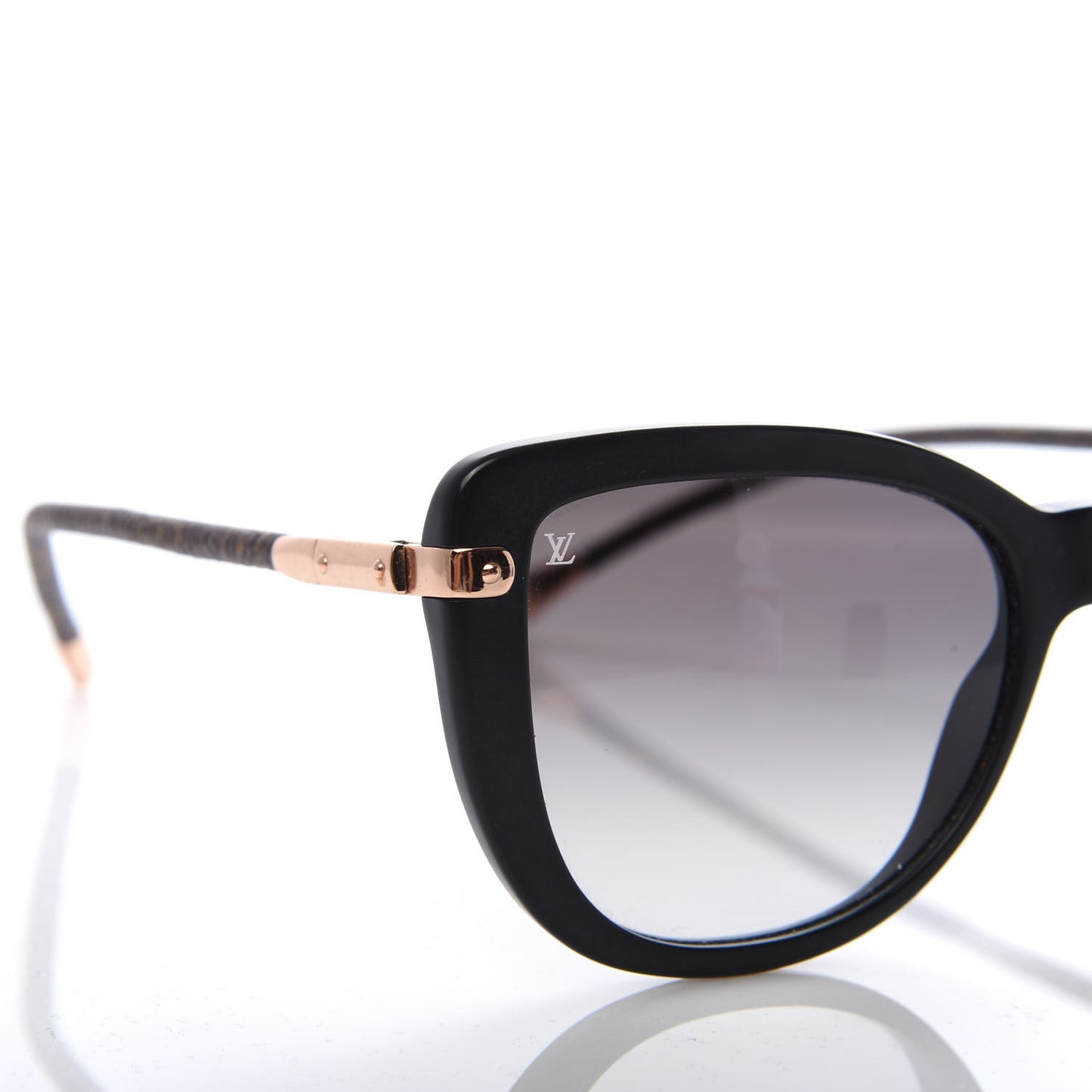 Monogram Acetate Charlotte Sunglasses Z0781E Black