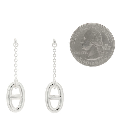 Hermes Sterling Silver Farandole Drop Earrings 2 of 5