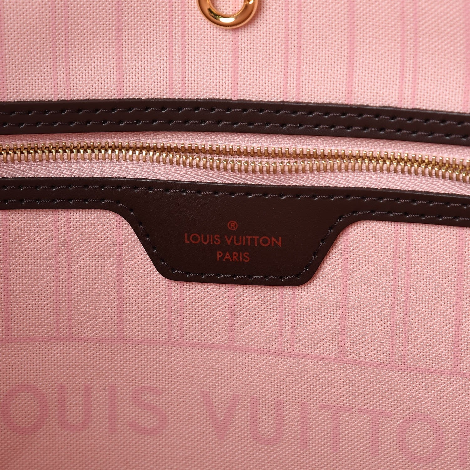 Louis Vuitton Damier Ebene Neo Neverfull MM Rose Ballerine 9 of 11