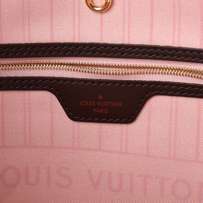 Louis Vuitton Damier Ebene Neo Neverfull MM Rose Ballerine 9 of 11