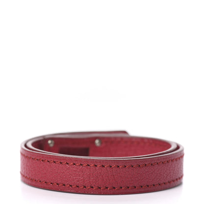 Hermes Chevre Kelly Double Tour Bracelet M Rubis 2 of 5