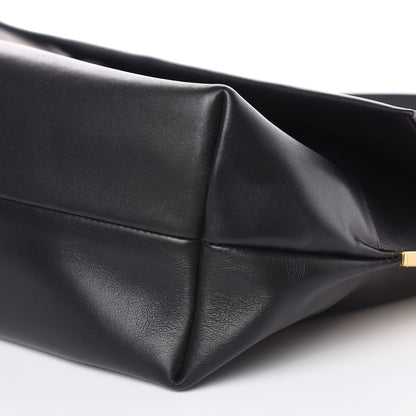Celine Lambskin Flap Clasp Shoulder Bag Black 9 of 14