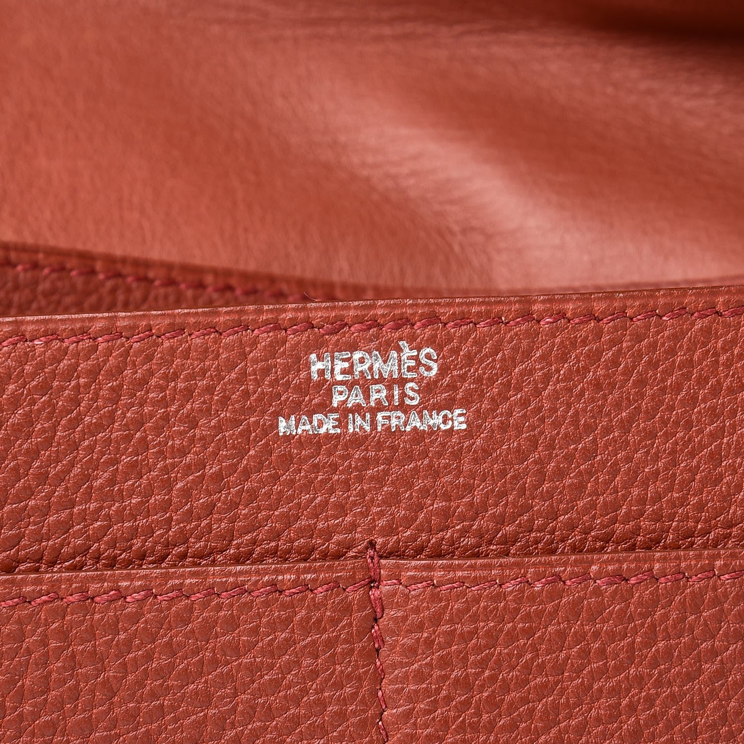 Hermes Togo Dogon Duo Wallet Brique 8 of 11