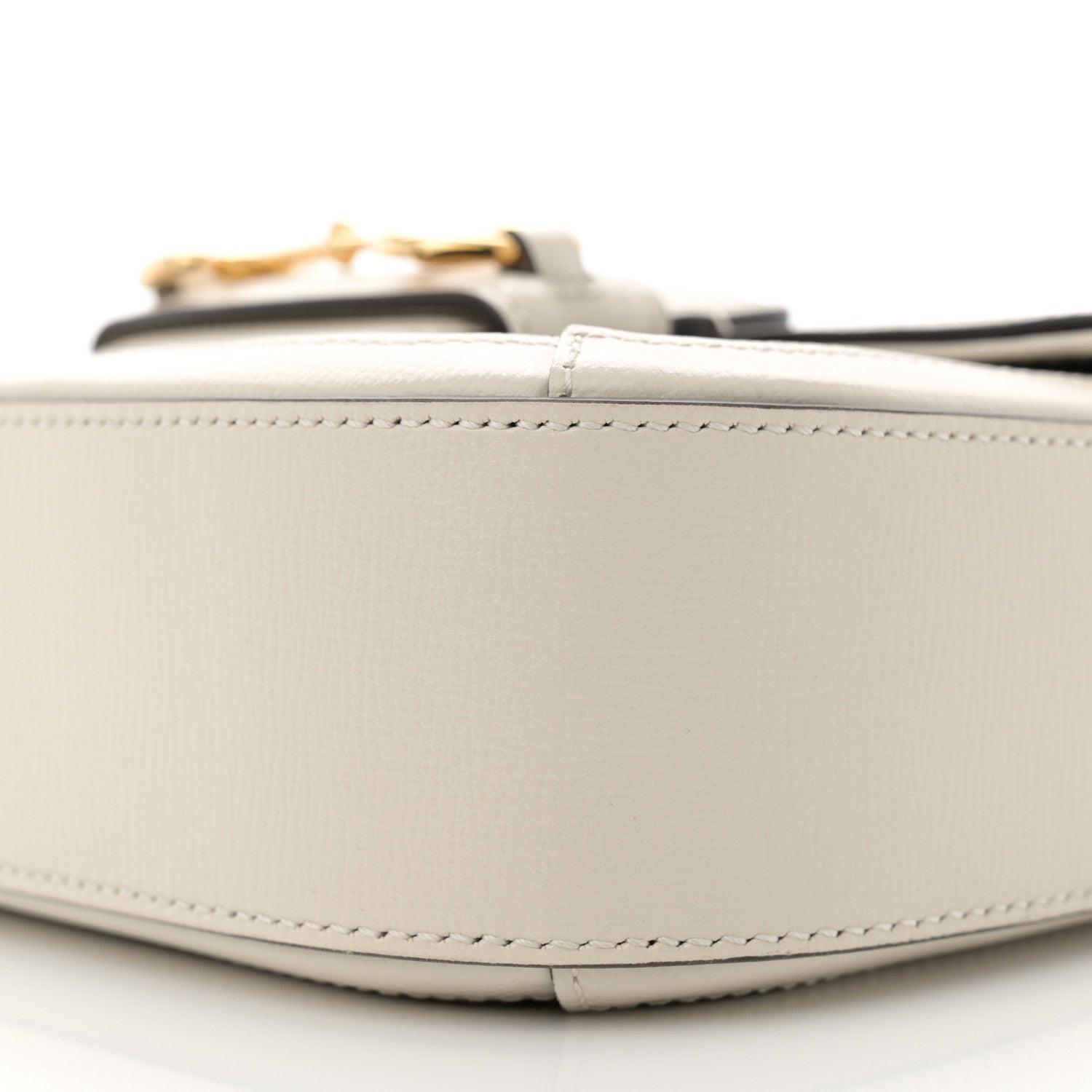 Gucci GG Supreme Monogram Web Mini Horsebit 1955 Shoulder Bag Beige Mystic White 10 of 12