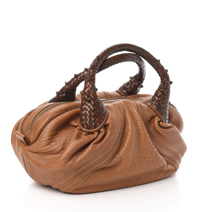 Fendi Nappa Nuvolata Spy Bowler Cognac 3 of 10