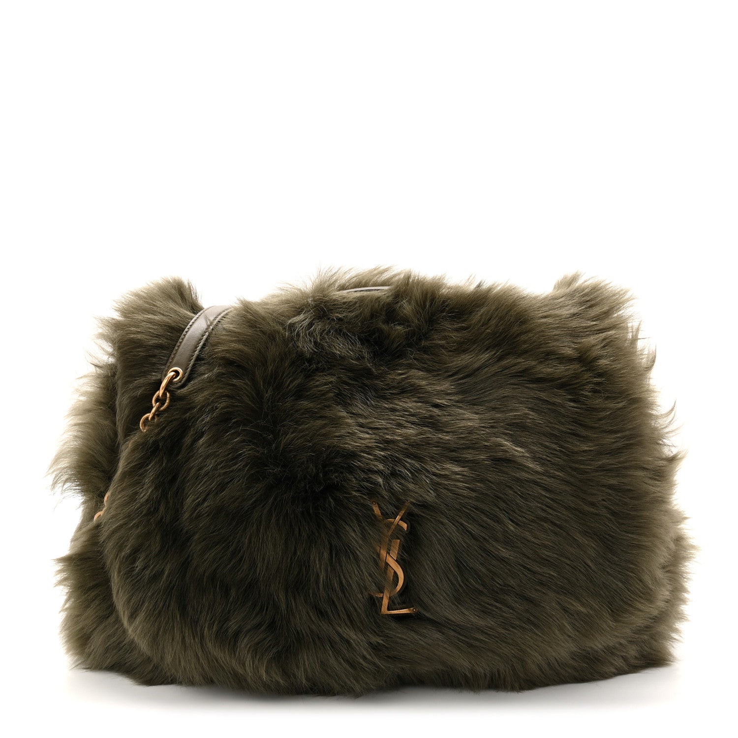 Saint Laurent Shearling Fur Medium Jamie 4.3 Olive Ranch Olive Ranch 1 of 10