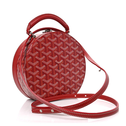 Goyard Goyardine Alto Hatbox Red 3 of 9