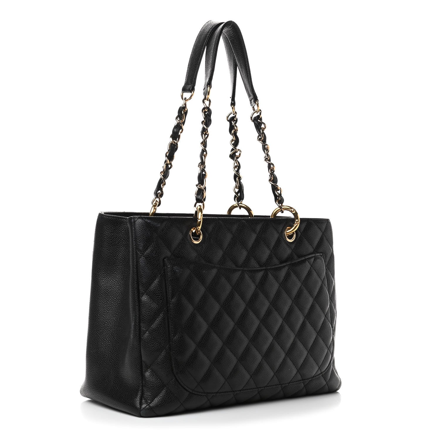 Chanel Caviar Quilted Grand Shopping Tote GST Black 2 of 4