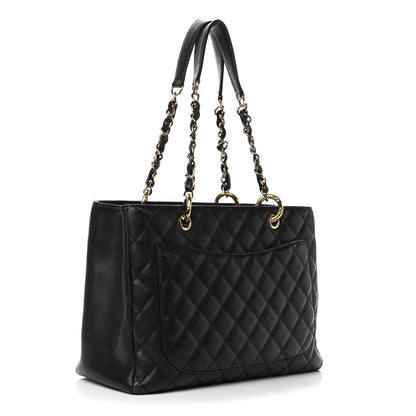 Chanel Caviar Quilted Grand Shopping Tote GST Black 2 of 4