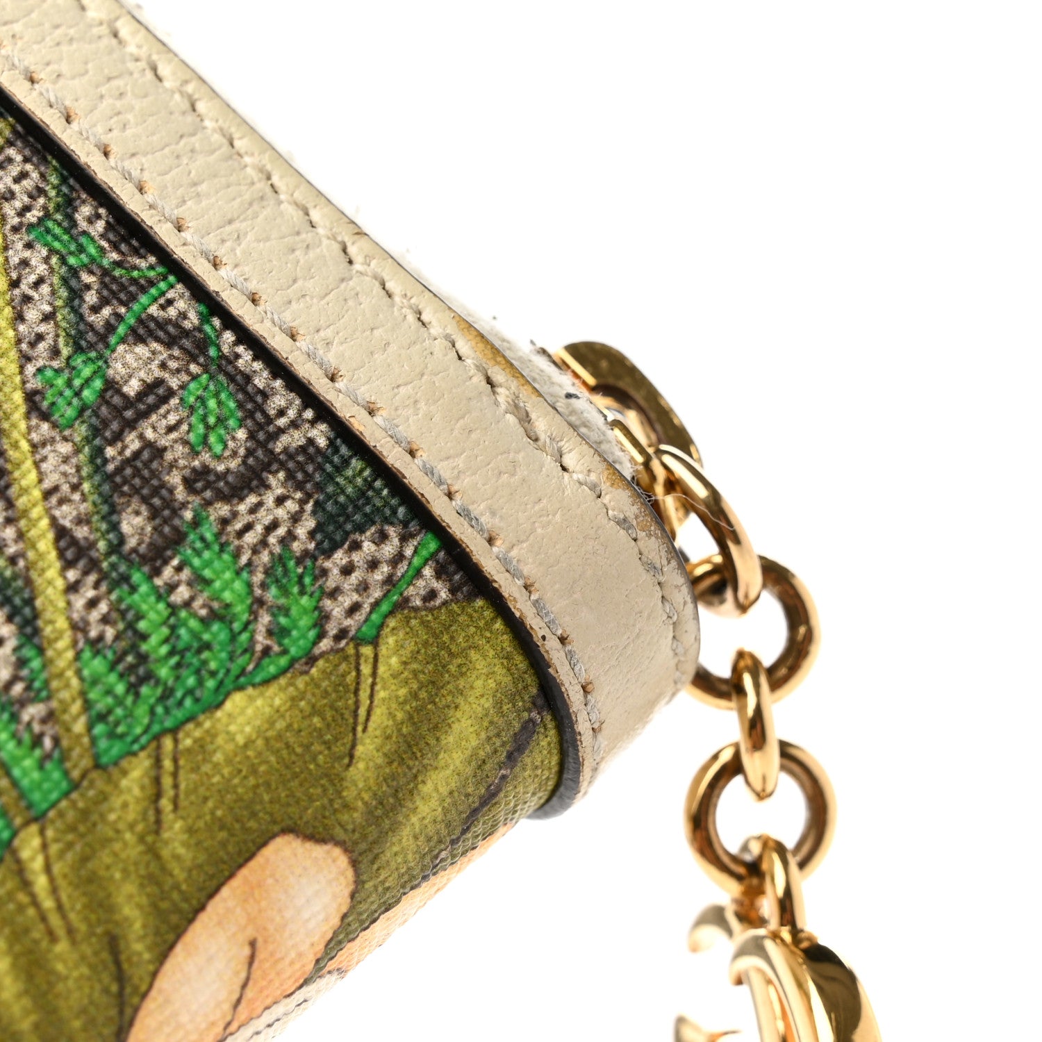 Gucci GG Supreme Monogram Flora Ophidia Zip Around Wallet White 10 of 13